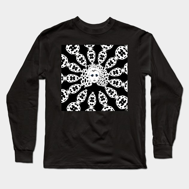 Sad Sally Kaleidoscope Long Sleeve T-Shirt by Sarah Curtiss